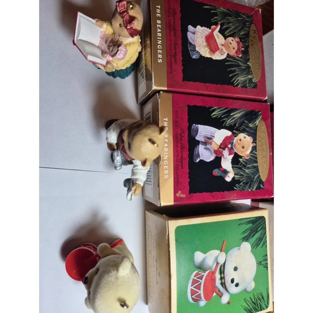 Hallmark Christmas Ornaments Lot Of 3 -the Bearingers And Polar Bear Drummer